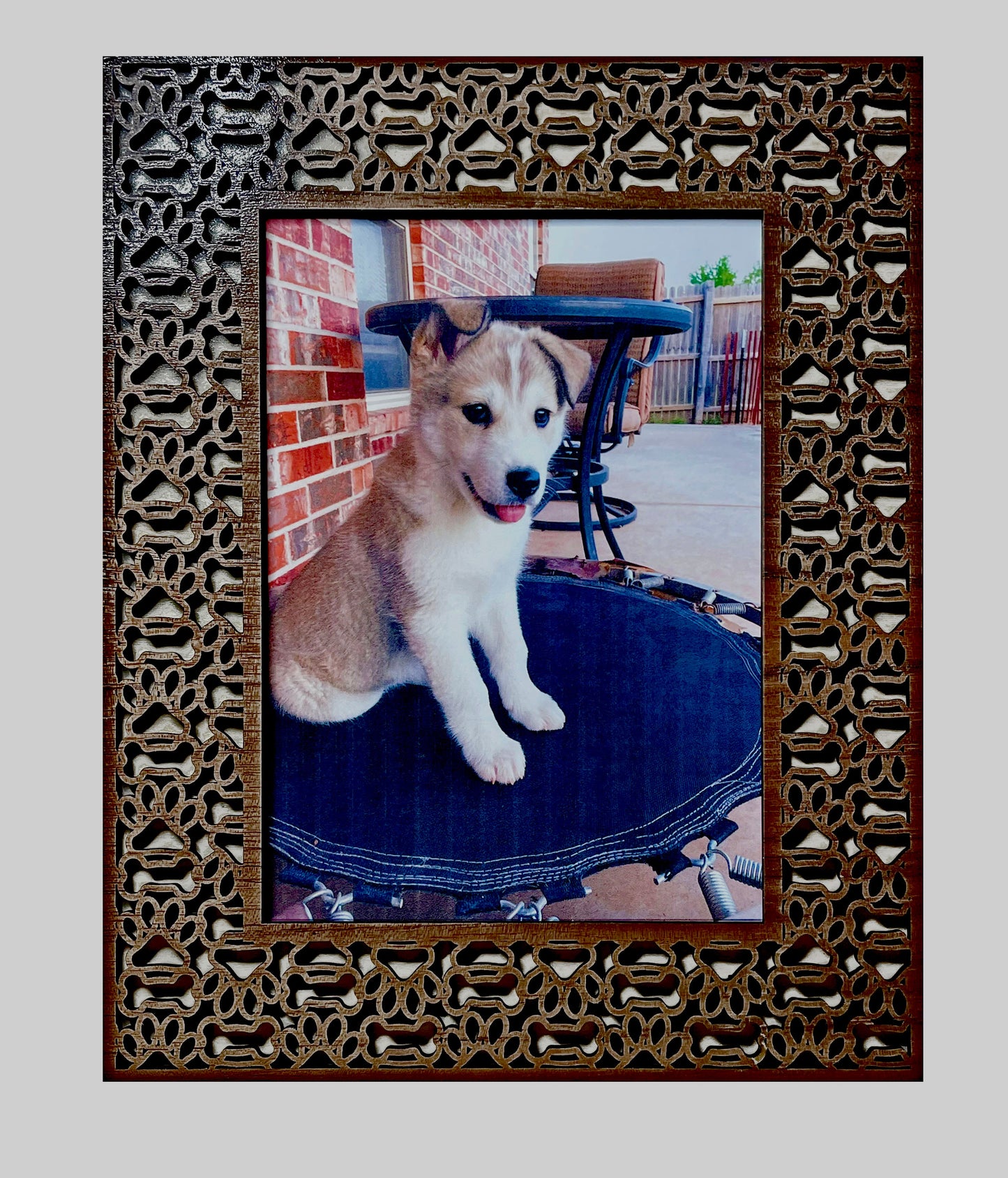 Bone & Paw Print 5x7 Frame For Dogs