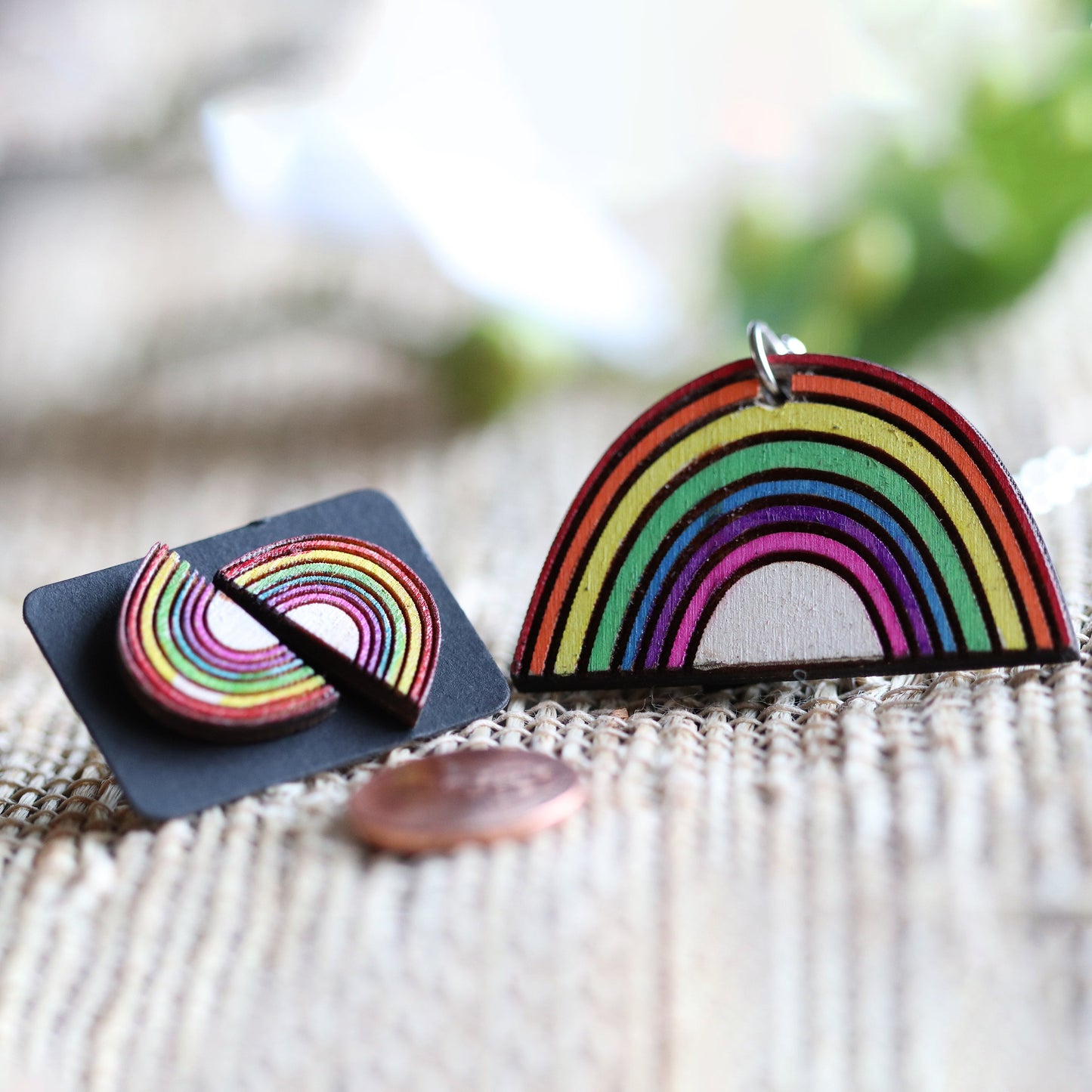 Rainbow Dreams Earring and Pendant Set
