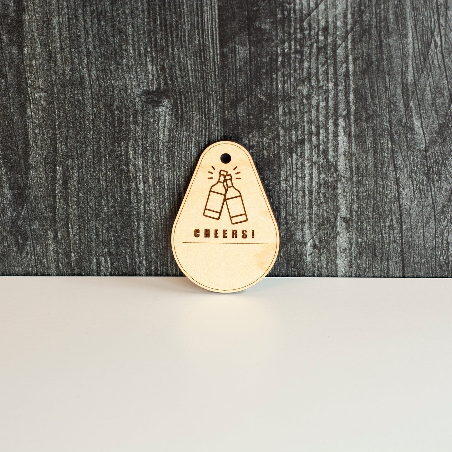 Clinking Bottles "Cheers" Gift Tag