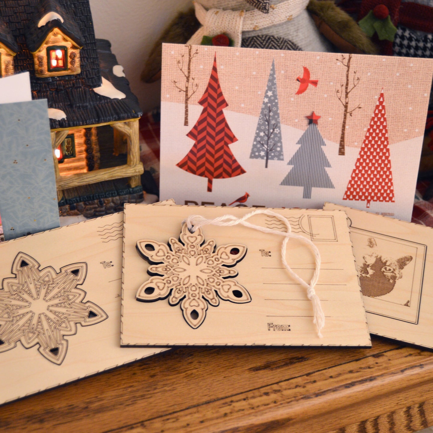 Pop-out Ornaments Postcard Set