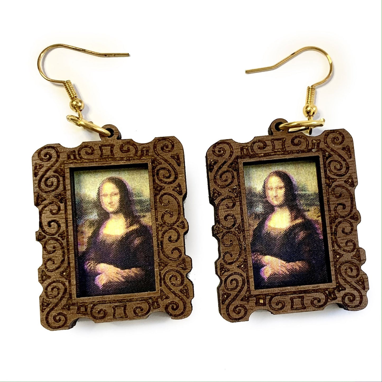 Photo / Art Frame Dangle Earrings
