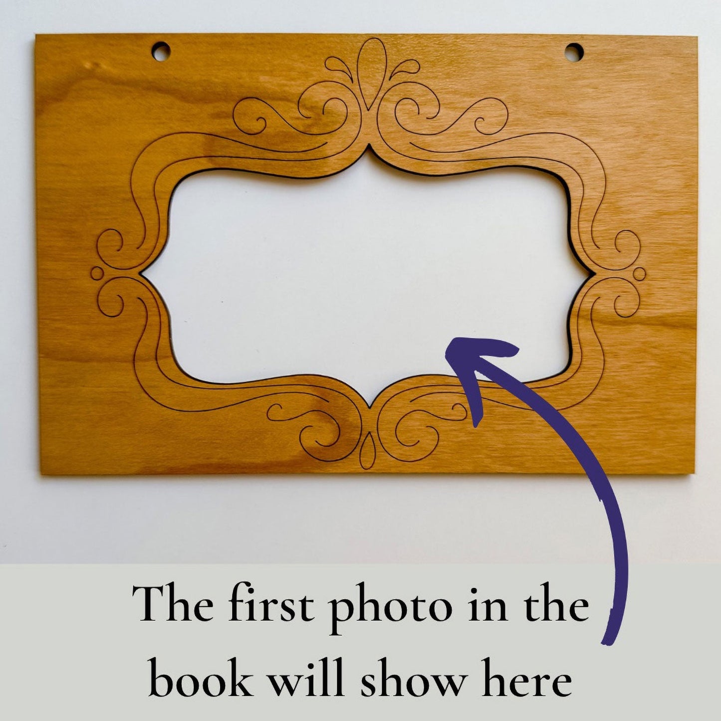 Small Photo Album with Scored Frame Design