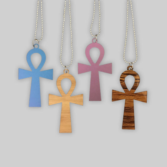 Egyptian Anhk Pendant and Earrings (Set of 2)