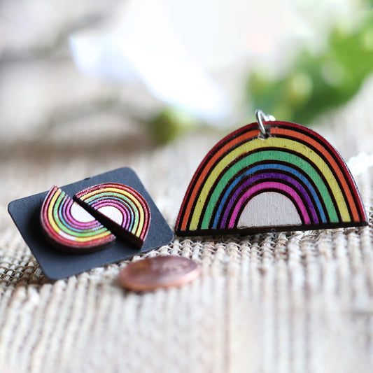 Rainbow Dreams Earring and Pendant Set