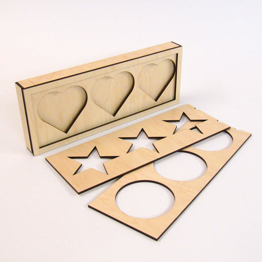 Interchangeable 3-Photo Picture Frame