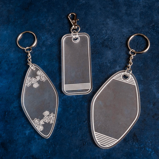 Motel Style Keychain Templates (Set of 3)
