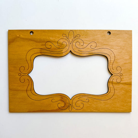 Small Photo Album with Scored Frame Design